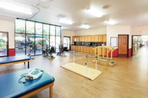 Spacious room for rehabilitation and exercise